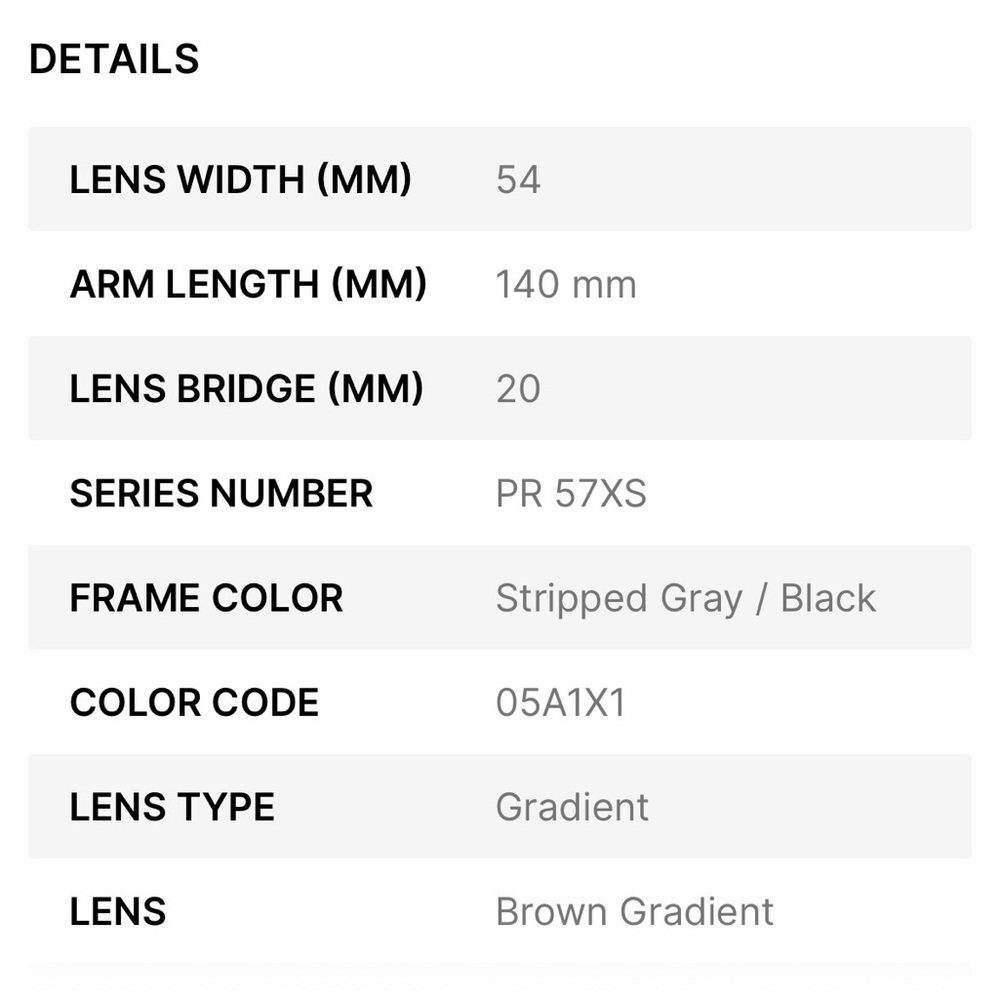 Prada PR 57XS Sunglasses - Picture 13 of 13